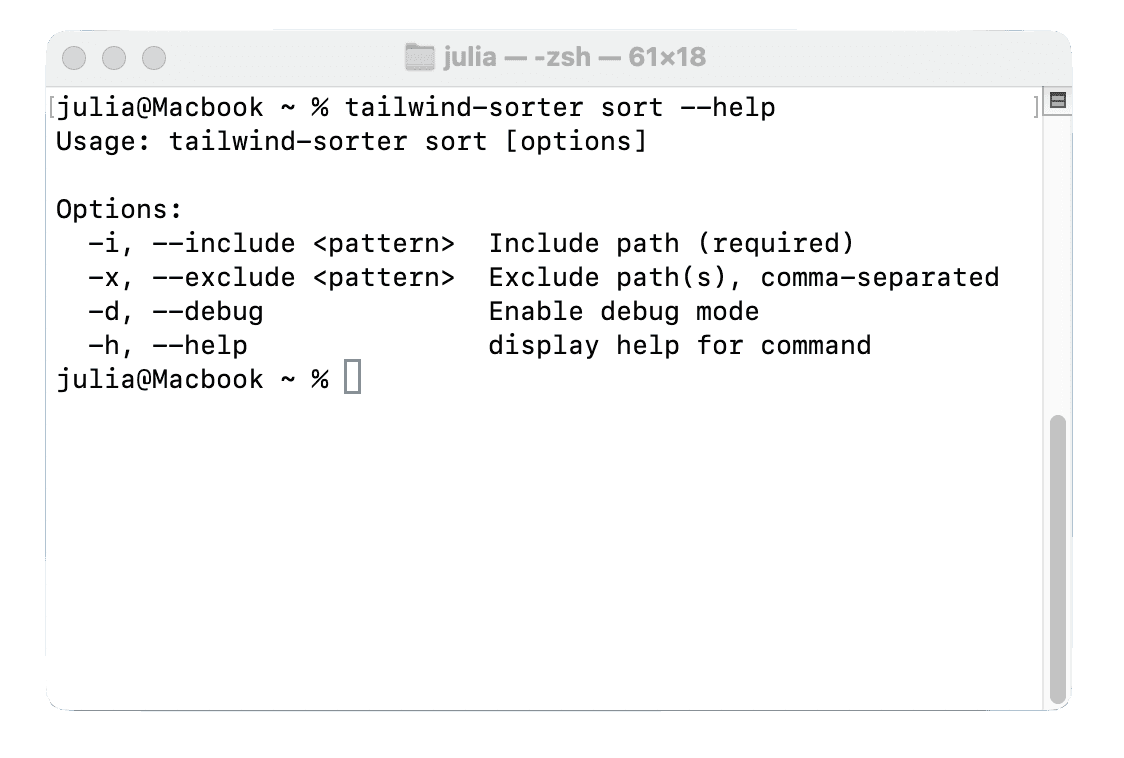Tailwind Sorter CLI