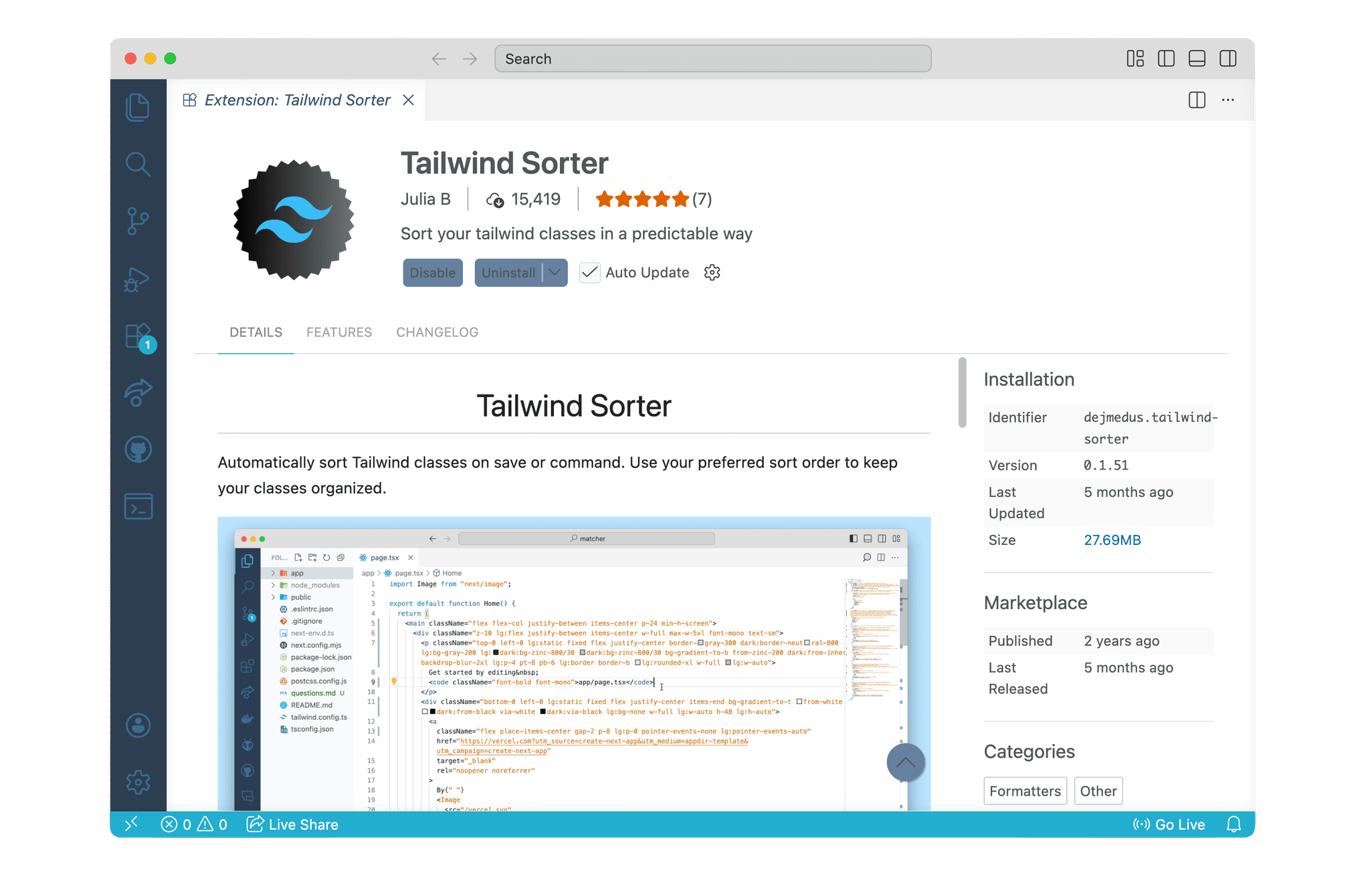 Tailwind Sorter